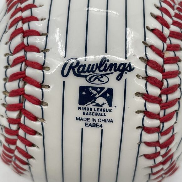 Toledo Mud Hens Rawlings Baseball High Gloss Pinstripe AAA Minor League Souvenir - Picture 4 of 9